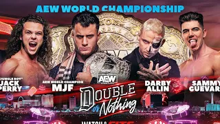 MJF Vs Darby Allin Vs Sammy Guevara Vs Jack Perry - Double Or Nothing 2023 - Highlights.