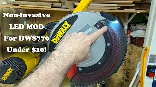 Best DEWALT DWS779 LED light Upgrade to mod your saw to a DWS780..