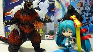 【プレバン限定】S.H.MonsterArts ゴジラ【1995】 Ultimate Burning Ver.　レビュー