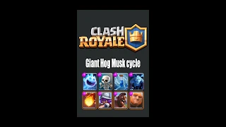 Giant Hog Musk cycle (3.0)👑How to use Giant Hog👑Clash Royale Ice Spirit decks