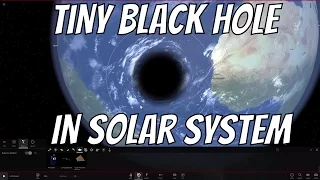 What If the Smallest Black Hole Entered the Solar System?