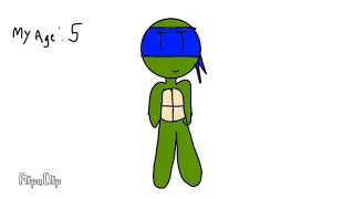 How I draw Leonardo TMNT 2012 when my age was........