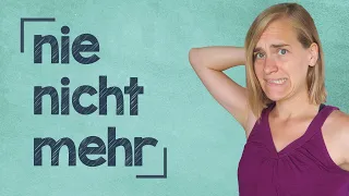 Learn German Words of Negation - nie • nicht mehr • keiner • niemand • nichts - A2 [with Jenny]