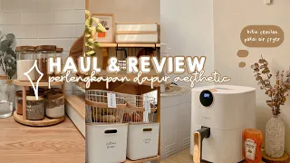 HAUL PERLENGKAPAN DAPUR AESTHETIC 💫  + bikin cemilan super gampang pakai Air Fryer