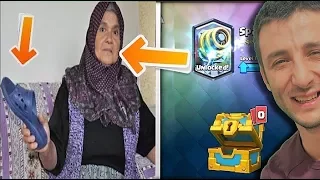 EFSANEVİ KART ÇIKARINCA ANNESİ KIZDI - CLASH ROYALE KOMİK MONTAJ