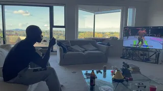 Israel adesanya live reaction to chris weidman leg injury