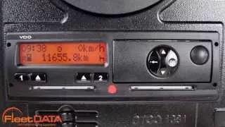 How to change time on a Digital Tachograph - Siemens VDO