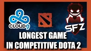 Longest Game in Competitive Dota 2 History - SFZ VS CLOUD9