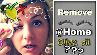 REMOVE EYELASH EXTENSIONS with oil at home #22