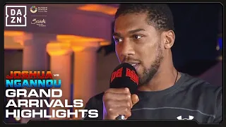 Anthony Joshua vs Francis Ngannou: Grand Arrivals Highlights