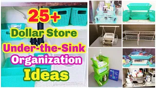25+ Dollar Tree Under the Kitchen and Bathroom Sink Organization Ideas and Hacks