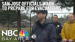 Watch: San Jose Officials Urge Residents to Be Ready to Evacuate Due to Storm