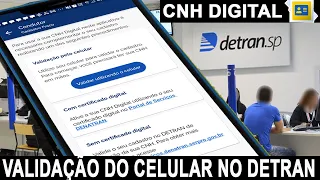 CNH DIGITAL - COMO ACESSAR | VALIDAR O ACESSO NO CELULAR NO DETRAN ANTES DA CNH FISICA