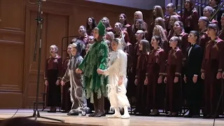 Фрагмент песни «В лесу родилась ёлочка», детский хор "Веснянка", Большой зал консерватории, 2014 год