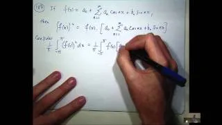 Fourier series & Parseval's identity