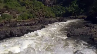 Victoria falls flight down gorge in helicopter,  2019