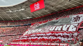 Bayern-Fans Tifo mit gewaltiger Choreo | Bayern - B.Monchengladbach 1:1 | 50 Jahre Südkurve München