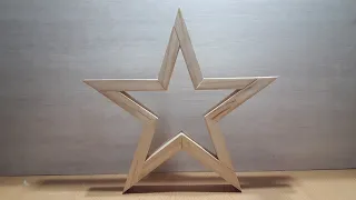 Como hacer Estrella de Madera TUTORIAL de carpintería. Wooden Star