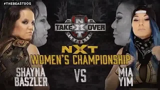 NXT TAKEOVER TORONTO SHAYNA BAZLER VS MIA YIM NXT WOMENS CHAMPIONSHIP (WWE 2K19)