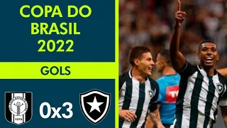 Gols - Ceilândia 0x3 Botafogo - Copa do Brasil 2022 - 3ª Fase (ida) - Globo RJ