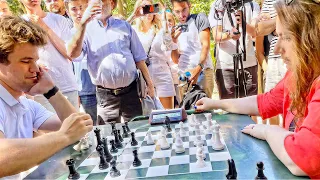 King Meets Queen! || Judit Polgar vs Magnus Carlsen!!