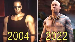 Evolution of Vin Diesel in Video Games 2004 - 2022