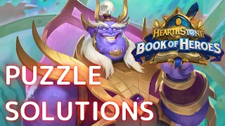 [ Puzzle Solutions ]Book of Heroes - Faelin - 15/17 - vs The Leviathan [Hearthstone]