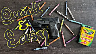 How to color fill your gun Glock,Taurus,Sig Ect