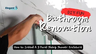 How to Install A 3 Panel Sliding Shower Screen Enclosure Elegant Showers ATSL+ASP Series