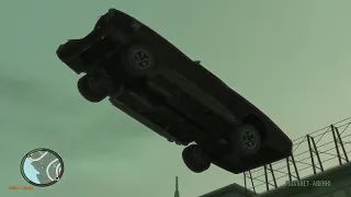 GTA IV.Уникальный прыжок + бонусное сальто