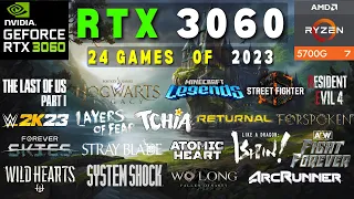 RTX 3060 test in 24 Games of 2023 #gaming #rtx3060 #benchmark #minecraft