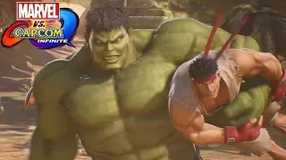 Hulk and Ryu Team Up Story Mode