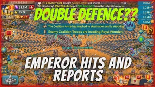 Double Defenses at Emperor, Hits and Reports | Lords Mobile