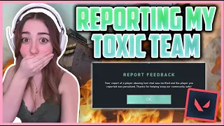 REPORTING MY TOXIC TEAM IN VALORANT