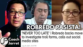 DDS AT LOYALISTA NA KRITIKO SA OPOSISYON MGA TROLLS LANG AT WALANG OPINYON SABI NI LENI ROBREDO