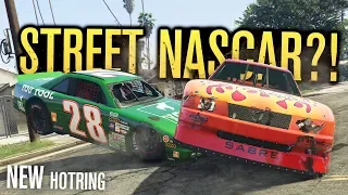 30 PLAYER NASCAR STREET RACING?! - NEW Hotring Sabre - GTA V (Online)