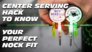 Center Serving HACK for PERFECT nock fit