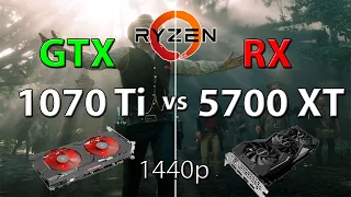 GTX 1070 Ti vs RX 5700 XT: Test in 5 game benchmarks [1440p]