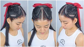 Peinado con trenzas facil y bonito ❤✨ | Ideas faciles de peinados para la escuela 😍