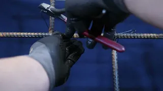 How To Tie Rebar: Ep.3- Single Wire Figure 8 Ties