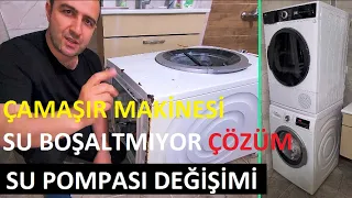 Çamaşır makinesi suyunu neden boşaltmıyor, Su nasıl Boşaltılır? | Bosch E18 hasasının Çözümü