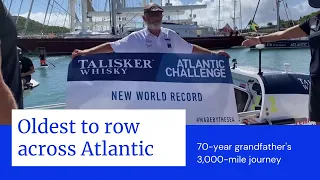 70-year-old becomes oldest person to row across Atlantic