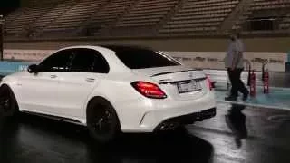 Mercedes Benz C63 AMG S (2015) GAD Motors Stage 1 600HP Yas Marina Drag