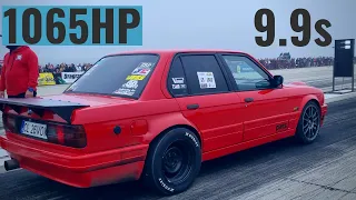 BMW E30 TURBO 1000HP- 9.9s