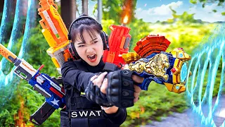 VTL Nerf War SUPER HERO GIRL Seal Warriors Nerf Guns Fight Criminals Ultimate Weapon of Sound