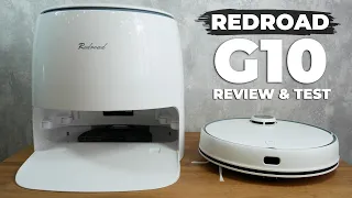 Redroad G10 Review & Test✅ Rinses a mopping pad at the station and lifts it on carpets✔️