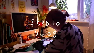 STUDIO VLOG ☁︎ reflecting on 2023, Berlin trip, sketchbooking