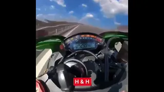 Ninja ZX10R🔥 299km/h full speed😈😈