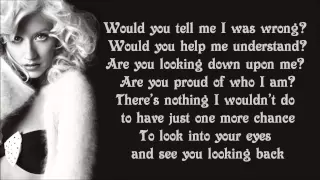 Christina Aguilera - Hurt Lyrics Video