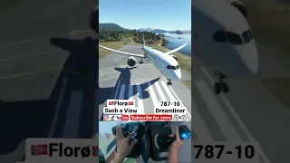 Landing Florø Airport Norway | Boeing 787-10 Dreamliner - Etihad Airways | Ultra Graphics - MSFS2020